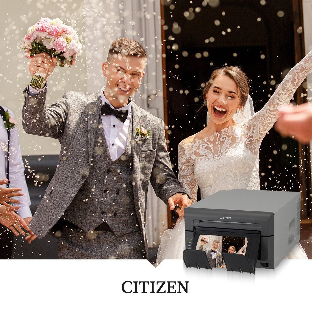 Wedding photo with printer